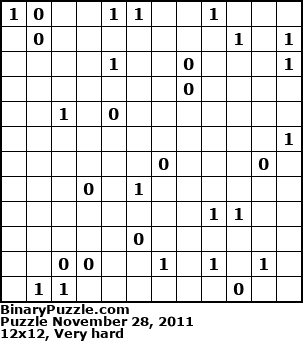 Binary Puzzle