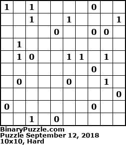 Binary Puzzle