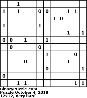 Binary Puzzle