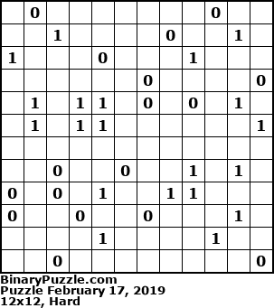 Binary Puzzle