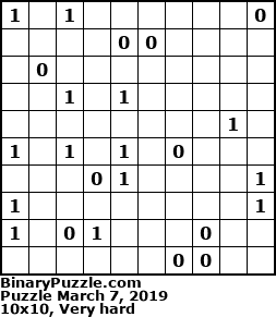Binary Puzzle