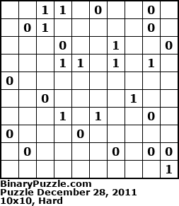 Binary Puzzle