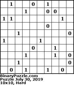 Binary Puzzle