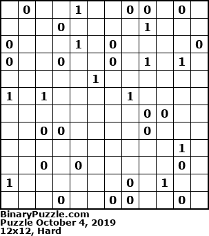 Binary Puzzle