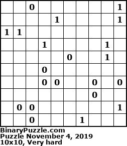 Binary Puzzle