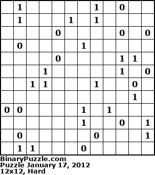 Binary Puzzle