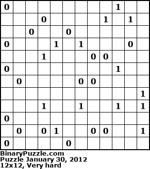 Binary Puzzle