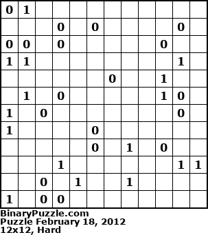 Binary Puzzle