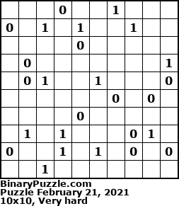 Binary Puzzle