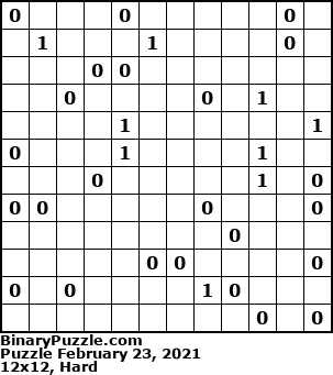 Binary Puzzle