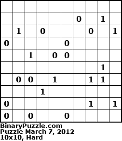Binary Puzzle