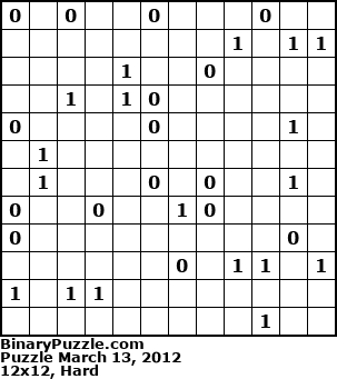 Binary Puzzle