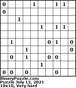 Binary Puzzle