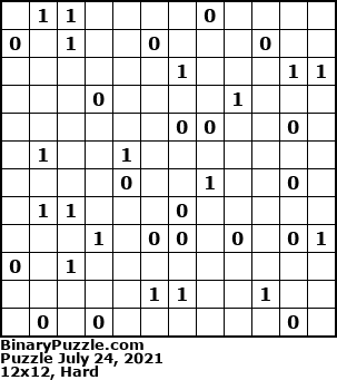 Binary Puzzle