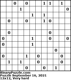 Binary Puzzle