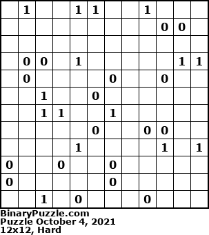 Binary Puzzle