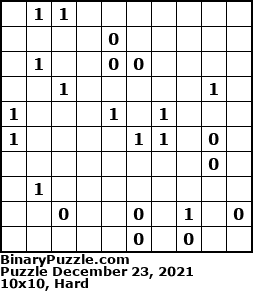 Binary Puzzle
