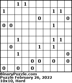 Binary Puzzle