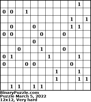 Binary Puzzle