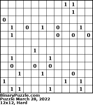 Binary Puzzle