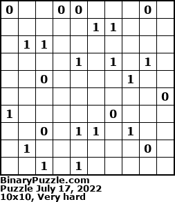 Binary Puzzle