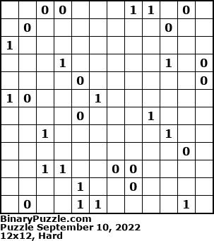 Binary Puzzle
