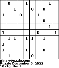 Binary Puzzle