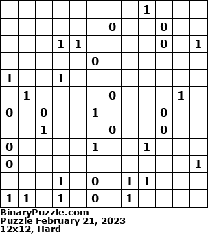 Binary Puzzle