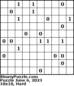 Binary Puzzle