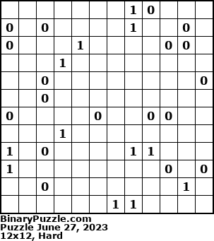 Binary Puzzle