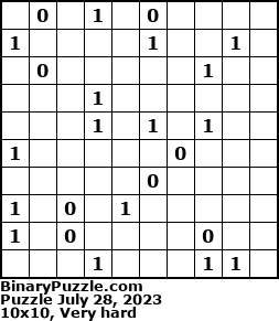 Binary Puzzle