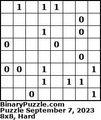 Binary Puzzle