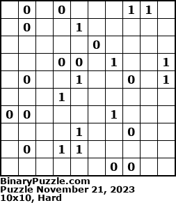 Binary Puzzle