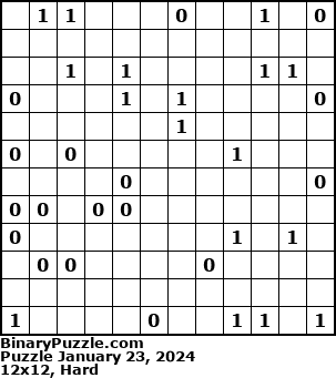 Binary Puzzle