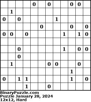 Binary Puzzle