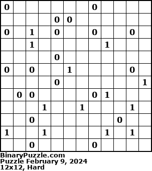 Binary Puzzle