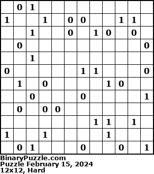 Binary Puzzle