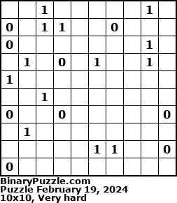 Binary Puzzle
