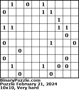 Binary Puzzle