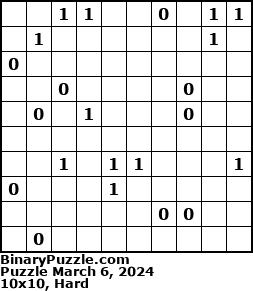 Binary Puzzle