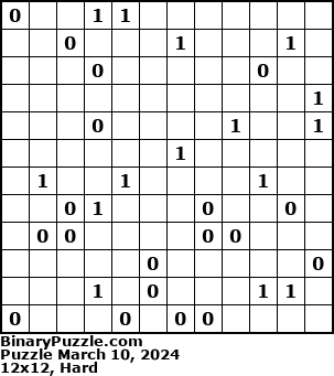 Binary Puzzle