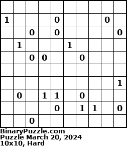 Binary Puzzle