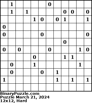 Binary Puzzle