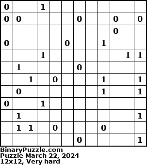 Binary Puzzle