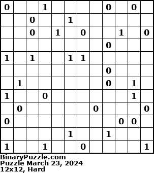 Binary Puzzle