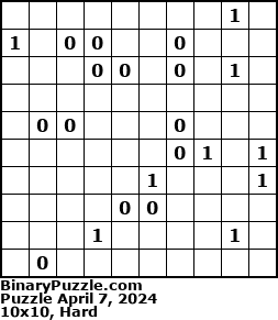 Binary Puzzle