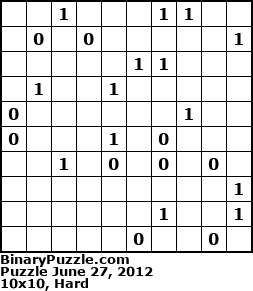 Binary Puzzle