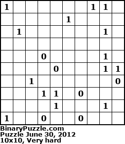 Binary Puzzle