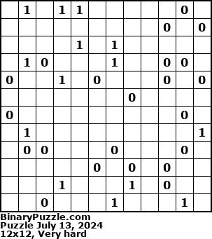 Binary Puzzle