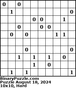 Binary Puzzle